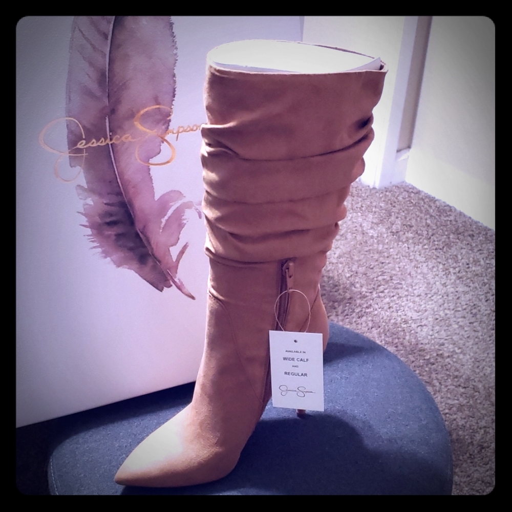 Jessica Simpson Hazelnut Microsuede Boots